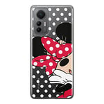 ERT GROUP mobile phone case for Xiaomi MI 12 LITE original and officially Licensed Disney pattern Minnie 003 optimally adapted to the shape of the mobile phone, partially transparent