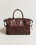 Loake 1880 Balmoral Veg Tanned Leather Overnight Bag Brown