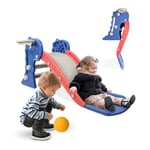 Mobiclinic® Kids, Toboggan pour enfants, Dino, Pliable, Panier et ballon inclus. Bords arrondis, Antidérapant, Max. 35 kg, Stable, Sûr, Montage facile, Intérieur et extérieur