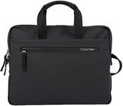 Calvin Klein Rubberized Slim Conv Laptop Bag K50K510796, Sac pour Ordinateur Homme, Noir (CK Black), OS