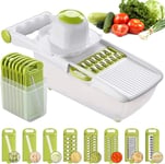 10in1 Mandoline Slicer Vegetable Cutter Julienne Fruit Food Peeler Grater Tool