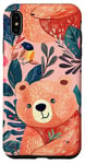 Coque pour iPhone XS Max Rose moderne Tropical Mama Bear Mama Bear Mignon Fleur Design pour