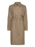 Vmdoreen Long Trenchcoat Boos Trench Coat Rock Beige Vero Moda