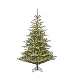 Black Box Trees Celtis Sapin de Noël Artificiel avec éclairage LED - H215 x Ø135 cm - Vert givré