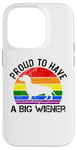 Coque pour iPhone 14 Pro Rainbow LGBT Love Weiners Dogs Love Love Funny Gay Man Pride Fun