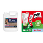 Bona Wood Floor Cleaner Liquid | Wooden Floor Cleaner | Robot Liquid & Pritt Glue Stick, Safe & Child-Friendly Craft Glue for Arts & Crafts Activities, Strong-Hold adhesive