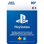 Carte cadeau numérique de 80€ à utiliser sur le PlayStation Store