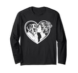 Saint Bernard Mom Dog Art Valentine's Day Heart Long Sleeve T-Shirt