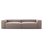 Decotique-Grand 4-Personers Sofa Fløjl, Dusk Beige