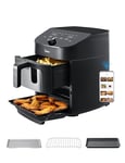 Midea Vertical Dual Drawer Air Fryer, 10L Capacity, 2 Drawers & 2 Racks, 6 Functions, 8 Portions