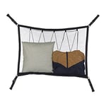 Relaxdays Filet pour Toit de Voiture, 65 x 90 cm, Sac avec Fermeture éclair, cordelette, Rangement véhicule, Noir