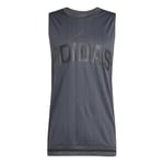 adidas Homme Seasonal Essentials US Sport Tanktop, Dark Grey, XS