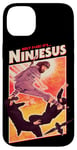 iPhone 14 Plus It's Ninjesus 80s Action Movie Atheist Christian Ninja Jesus Case