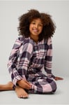 Ellos Collection - Pyjamas Ivy i flanell - Rosa