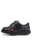 Kickers Boys Kick Lo Velcro Shoe - Black, Black, Size 12 Younger