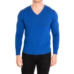 United Colors Of Benetton Mens Long sleeve round neck sweater 1P98U4163 man - Blue Cotton - Size Small