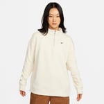 Nike Drakt Nsw Fleece Qz - Hvit/sort Dame, størrelse Small