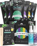 Tress Wellness Wax Beads Hair Removal - Hard Wax Kit Hard Wax Beads - Hot Wax Beads - Hard Wax Beans - Waxing Beads - Face Wax Hair Removal Wax - Stripless Wax for Hair Removal Waxing kit