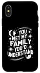 iPhone X/XS Funny Sarcastic If you Met my Family You'd Understand Family Case