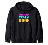 Mens Mexican Train King Dominoes King Zip Hoodie