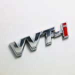 3d Metal Svart VVTi Logotyp Bokstäver Bil Fender Emblem Bagagelucka Emblem För Toyota Camry Corolla Yaris RAV4 Auris VVTI Dekal Tillbehör Chrome