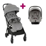 Joie Pack poussette duo Tourist Pebble + coque i-Snug 2