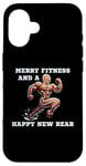 iPhone 16 Merry Fitness Happy New Rear Workout Christmas Cookie Case