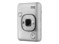 Fujifilm Instax Mini LiPlay - Digitalkamera - kompakt med omedelbar fotoskrivare - stenvit
