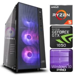 Ryzen 5 5600X 8GB 240SSD M.2 NVME+1TB GTX1650 4GB WIN10Pro