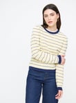 Tu Yellow Stitch Stripe Cropped Jumper 18 Multi Coloured female