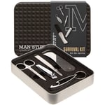 Man Stuff Mens Manicure Grooming Set Kit Xmas Gift Nail Clippers Scissors Comb