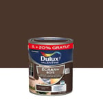 Peinture extérieure Ecran + bois Dulux Valentine satin brun naturel 2L +20% gratuit