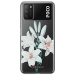 Babaco ERT GROUP mobile phone case for Xiaomi REDMI 9T/ POCO M3 original and officially Licensed pattern Flowers 039 optimally adapted to the shape of the mobile phone, partially transparent