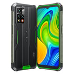 Blackview - BV9200 - Smartphone Étanche Incassable - MediaTek G96 - Doke OS 3.1-256 Go RAM et ROM - Appareil Photo 50 MP - Batterie 5000 mAh avec Charge Rapide 66 W - Chargeur USB-C - Vert