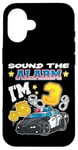 iPhone 16 Sound The Alarm I'm 3 Policeman Police 3rd Birthday Case