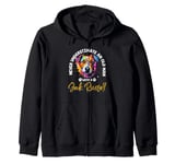 Jack Russell Terrier Dog Never Underestimate A Old Man Zip Hoodie