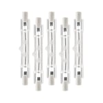 5-pack R7s 118mm 300w 230v,r7s halogenlinjär glödlampa, dimbar halogenlampa för konstruktion Wo