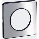 Schneider Electric S540802J Odace Touch Plaque décorative 1 poste, Gris Anthracite/Aluminium Brossé