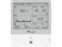 Milesight Milesight Am319 Hcho Sensor För Övervakning Av Inomhusmiljö Lorawan 9In1 Mätningar: Temperatur Fukt Co2 Pm2.5&Amp Pm10 Tryck Rörelse Ljusintensitet Tvoc + Formaldehyd 4,2-Tums E-Ink-Display Nätdriven