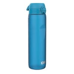 Ion8 Gourde 1l, 1000ml, Anti-Fuite, Facile à Ouvrir, Verrouillage Sécurisé, Poignée de Transport, Lavable en Lave-vaisselle, Sans BPA, Idéale pour le Sport et la Salle de Sport, Bleu