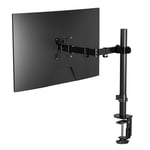 Pholiten Single Monitor Arm, Single Monitor Desk Mount for Most 13-32 inch Monitors, Adjustable Single Monitor Stand Holds Screen up to 10kg, 100x100mm VESA Monitor Arm Mount (MD97421)