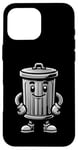 iPhone 16 Pro Max Garbage Trash Can Cartoon Character Design Case