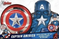 Ensemble haut de costume moyen Marvel Captain America avec bouclier et masque...