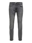 ONLY & SONS Men's Onswarp Dcc 2051 Noos Skinny Jeans, Grey (Grey Denim Grey Denim), W30/L30