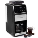 Filter Coffee Machine Built-In Grinder Bean to Cup 12 Capacity Jug Programmable