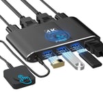 Usb3.0 Switch Hdmi Kvm Switch 1 Monitors 2 Computers With 3 Usb Ports,4K@60Hz For 2 Computers Sharing Monitor Keyboard Mouse,Supports Wired Remote And Button Control,Edid Compatible