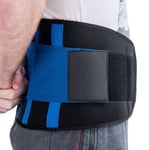 Lower Back Belt Support Medical Grade Spine Injury, Sciatica, Herniated discs, Scoliosis, Slipped Disc Pain Relief Brace Unisex - Blue (2XL)