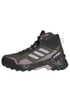 adidas Women's Eastrail 2.0 Mid RAIN.RDY Hiking Waterproof Shoes Non-Football, Olive Strata/Silver Dawn/Amber Tint, 5 UK