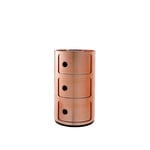 Kartell - Componibili Metallic 3 - Copper - Laatikostot - Anna Castelli Ferrieri - Kupari - Muovi