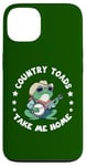 Coque pour iPhone 13 Country Toads Take Me Home, crapaud cowboy cool jouant de la musique